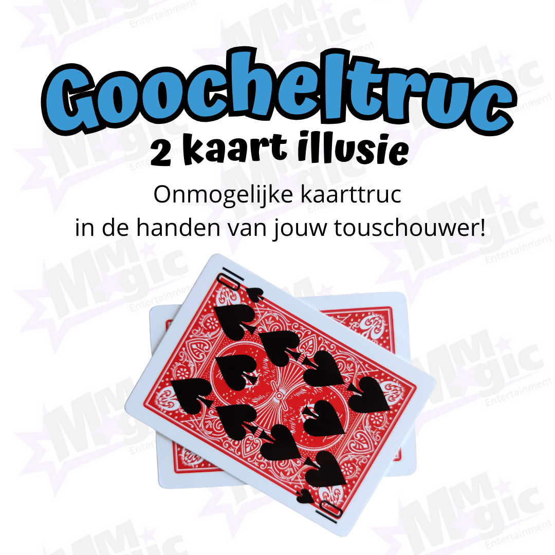 Goocheltruc - 2 kaart illusie