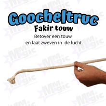 Goocheltruc - Fakir touw - Het stijve touw