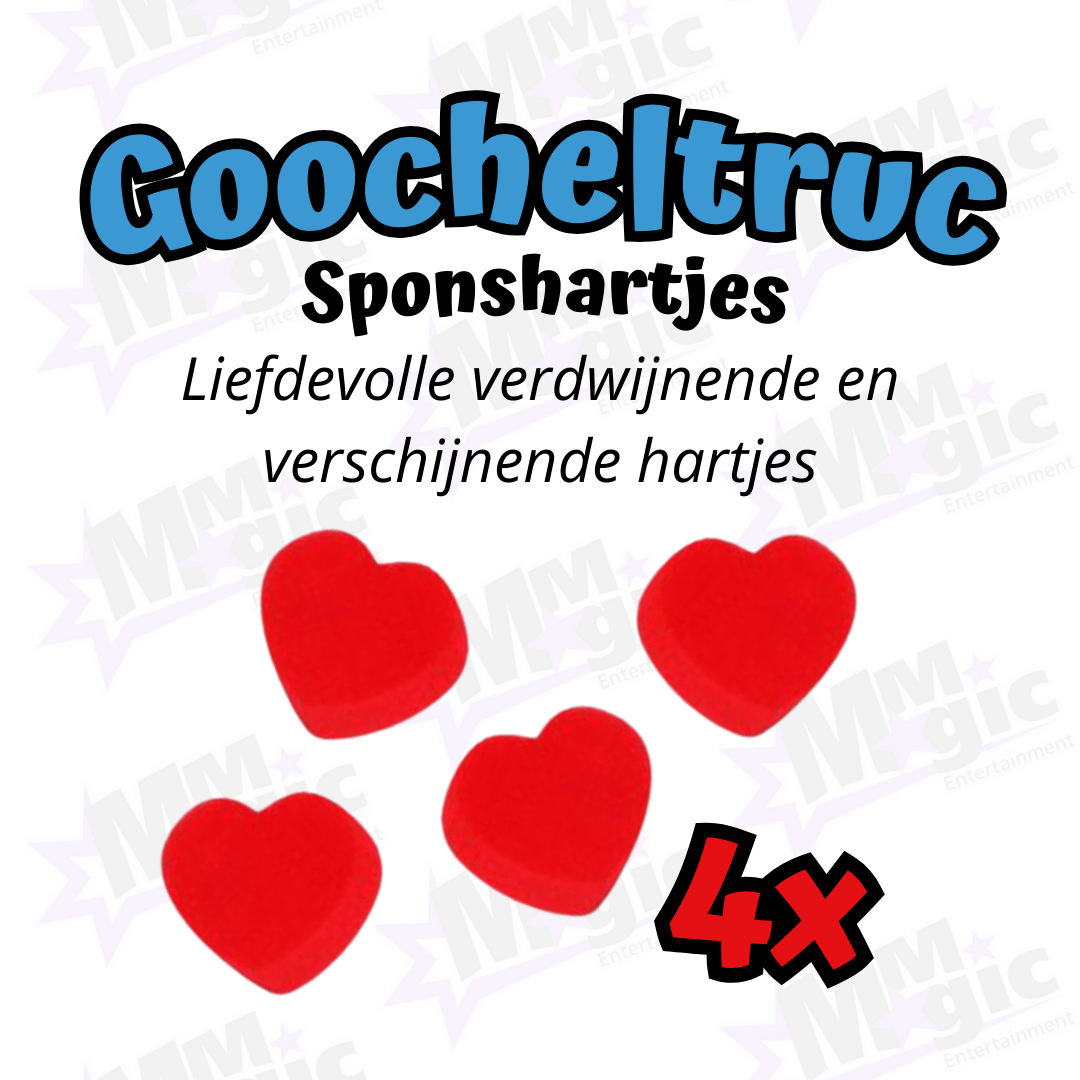 Goocheltruc - Sponshartjes